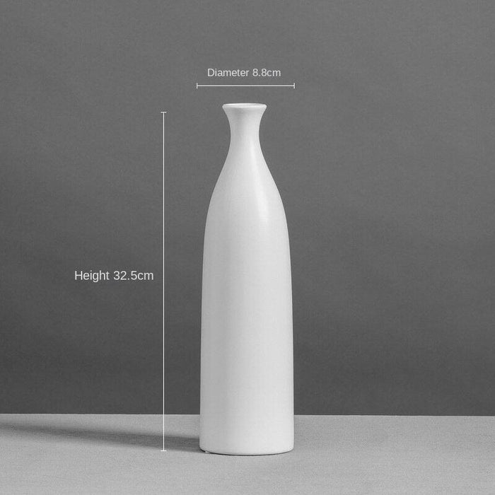 Elegant Tall Black Ceramic Vase - Available in Multiple Sizes for Stunning Decor