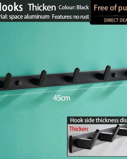 Space-Saving Aluminum Hook Organizer: Efficient and Stylish Storage for Any Room