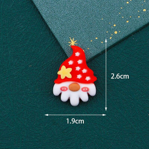 Luxurious Christmas Deer Santa 3D Resin Planar Cabochon for Sophisticated Creations
