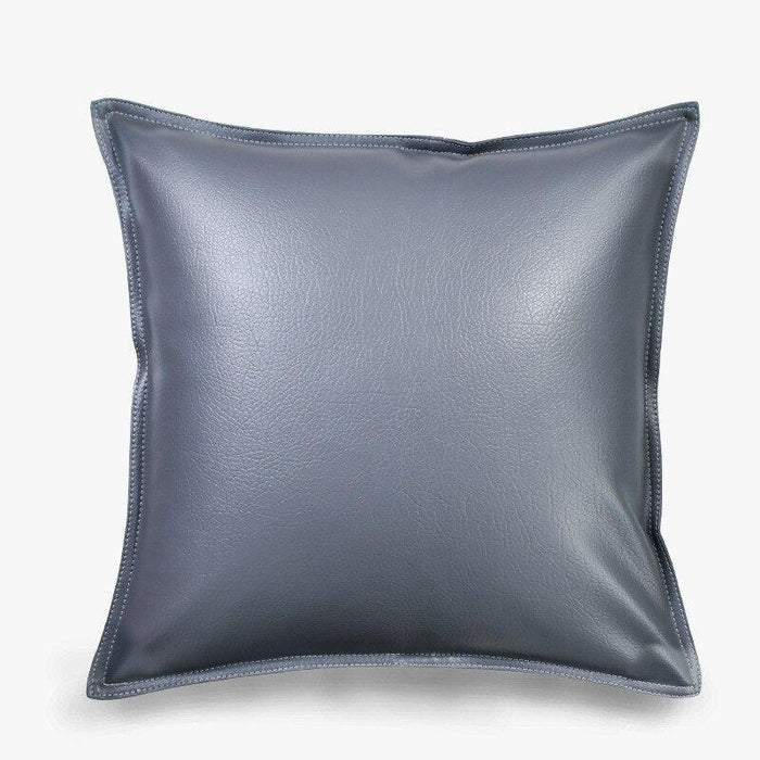 Luxurious PU Leather Pillow Cover - Stain-Resistant Sofa Cushion Protector