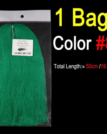 Vivid Synthetic Hair Fly Tying Material - High-Quality Fiber for Authentic Fly Designs