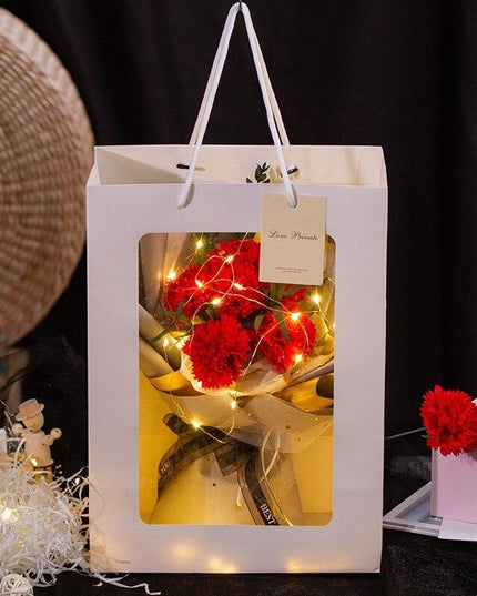 Eternal Blossom: Luxurious Carnation & Gypsophila Dried Flower Gift Set