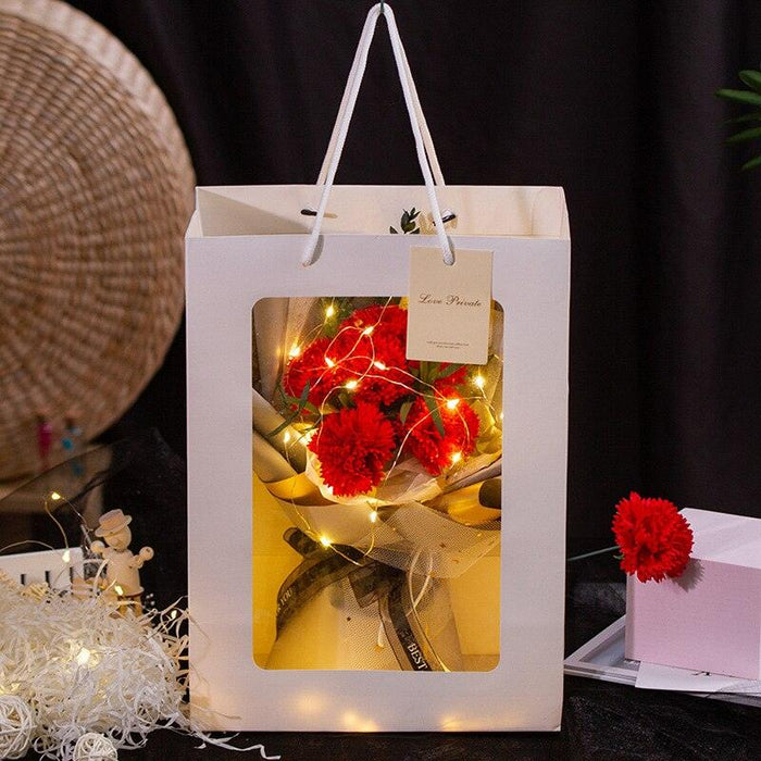 Eternal Carnation Bouquet | Gypsophila Dried Flowers Gift Box