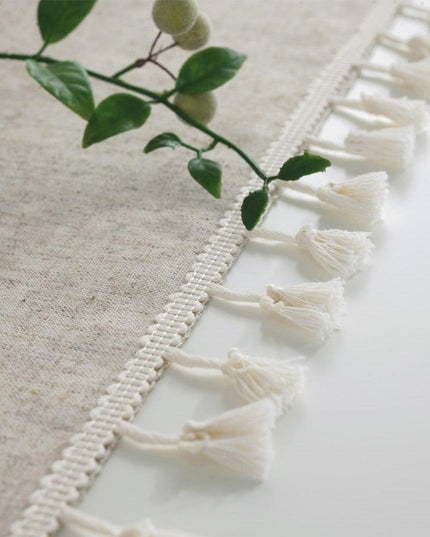 Chic Cotton-Linen Tablecloth Set for Dining, Photography, and Home Decor