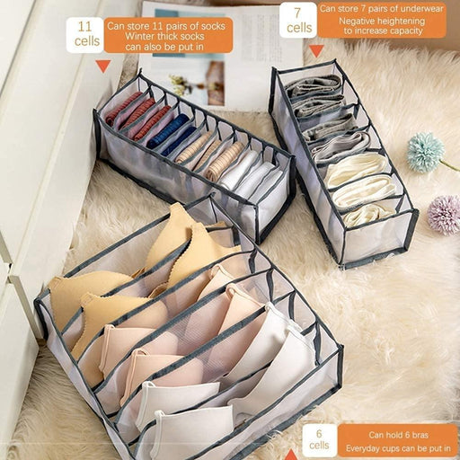 Wardrobe Mesh Organizer for Undergarments and Clothing Accessories