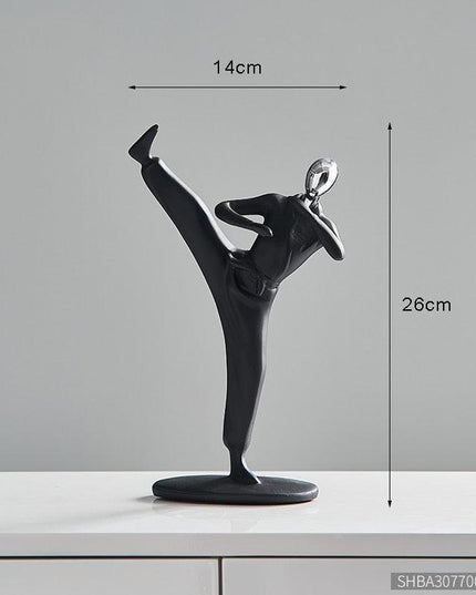 Contemporary Artisan Resin Abstract Figure for Elegant Home Accents