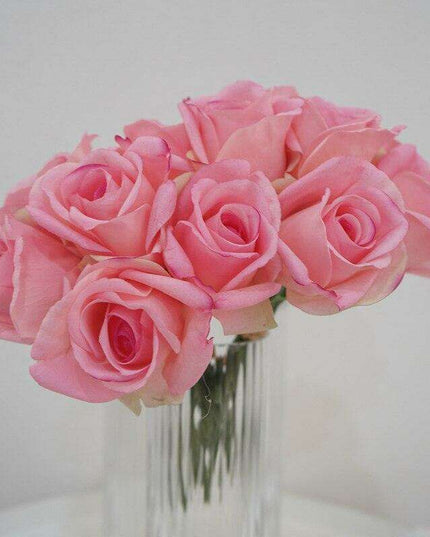 Elegant Snowy Mountain Silk Rose Arrangement