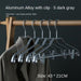 Aluminum Clothes Hanger Storage Solution for Men's Closet