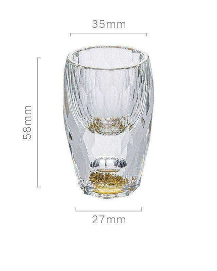 Opulent Golden Crystal Glass Tumblers for Exquisite Drinking Experiences