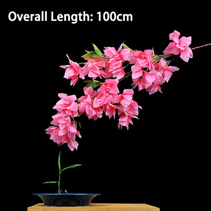 100CM Cherry Blossom Silk Artificial Flowers - Elegant Floral Decoration for Home and Special Occasions