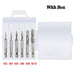 6-Piece Titanium-Coated Spiral Flute Tap Set for Precision Tapping and Chamfering
