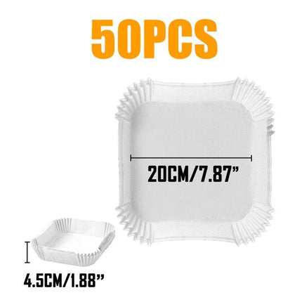 Round Non-Stick Parchment Paper Liners for Effortless Air Fryer Cooking