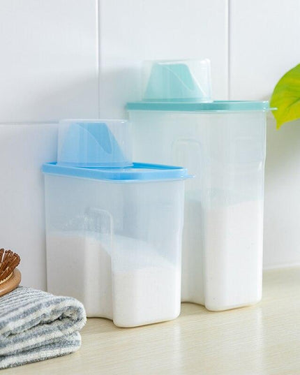 Clear Laundry Detergent Storage Container - Versatile 2L/3L Options in Vibrant Colors