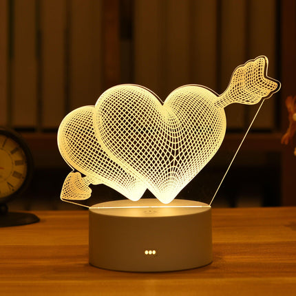 Enchanting 3D Illusion LED Night Light - Illuminate Your Space with Wonder
