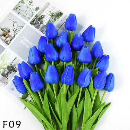 Elegant 31-Piece Faux Tulip Arrangement - Enhance Your Celebrations