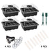 LED Seedling Starter Set with Humidity Control - Complete 5-Tray System for Enhanced Plant Growth