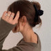 Elegant Plush Bowknot Hair Claw - Stylish Winter Hair Accessory for Women and Girls