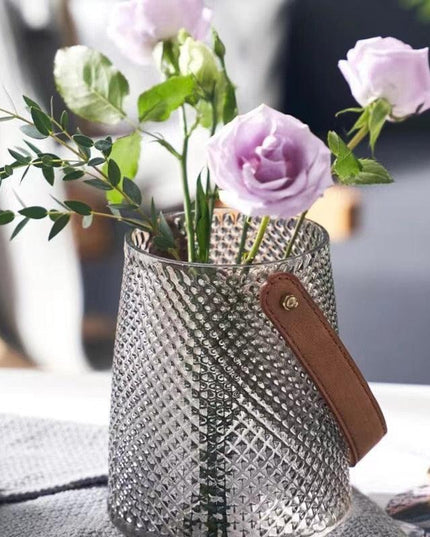 Retro Chic Glass Flower Vase: Elevate Your Home Décor