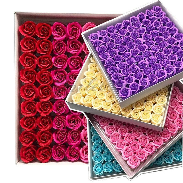 Chic Floral Elegance: 81 Premium Artificial Rose Heads for Exquisite Decor