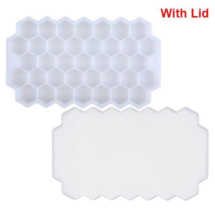 Vibrant Honeycomb Silicone Ice Cube Mold - Ideal for Cocktails and Frozen Delights