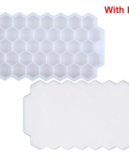 Vibrant Honeycomb Silicone Ice Cube Mold - Ideal for Cocktails and Frozen Delights