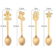 4pcs spoon gold