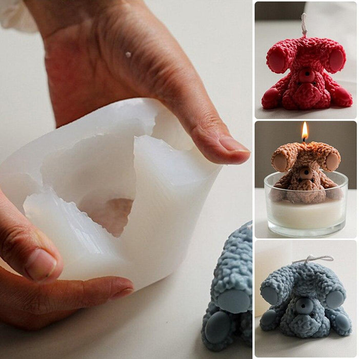 Inverted Teddy Silicone Candle Making Kit