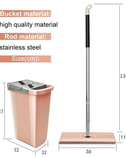 Ultimate Hands-Free Pink Double Barrel Spin Mop Set for Effortless Cleaning