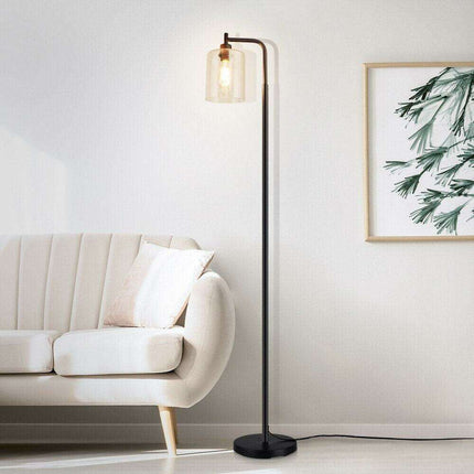 Elegant Nordic Gold and Black LED Floor Lamp - Modern Lighting for Your Home