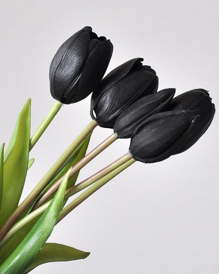 Elegant Silicone Tulip Collection: 5 Realistic Artificial Flowers for Timeless Decor