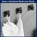 Luxurious Black Adhesive Hook for Elegant Home Storage