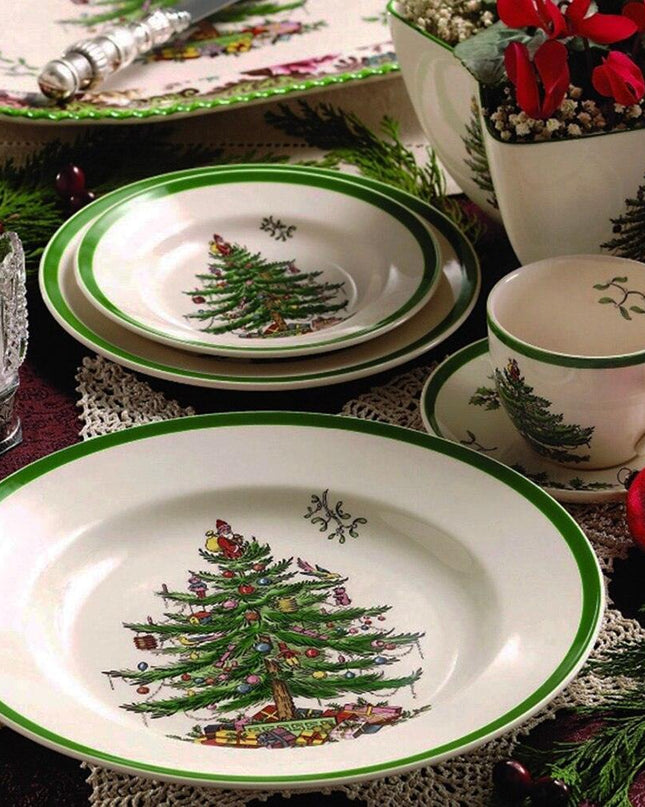 Festive Holiday Cheer: Enchanting Christmas Tree Plate Collection for Celebrations