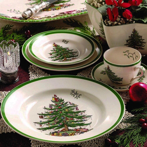 Set of 4 6.5 INCH Christmas Tree Ceramic Plate Breakfast Beef Dishes Dessert Dish Fruit Snack Plate-0-Très Elite-Très Elite