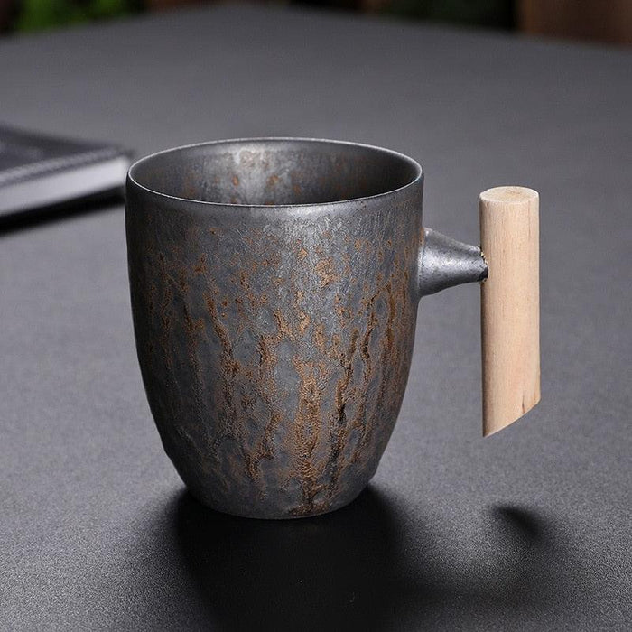 Artisan Vintage Japanese Stoneware Mug Set for Coffee and Tea Lovers
