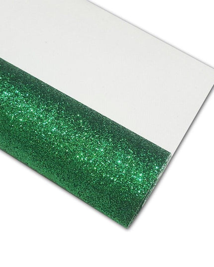 Lustrous Black and Gold Glitter Faux Leather Craft Sheet for Exceptional DIY Projects