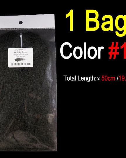 Vivid Synthetic Hair Fly Tying Material - High-Quality Fiber for Authentic Fly Designs