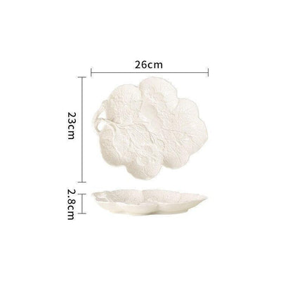 Artisan Crafted Grape Vine Ceramic Dinner Plate for Elegant Dining