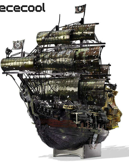 Queen Anne's Revenge: 3D Metal Pirate Ship Puzzle Kit