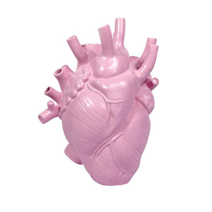 Heartfelt Resin Vase: Unique Anatomical Heart Design