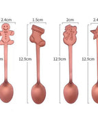 4pcs spoon rose gold