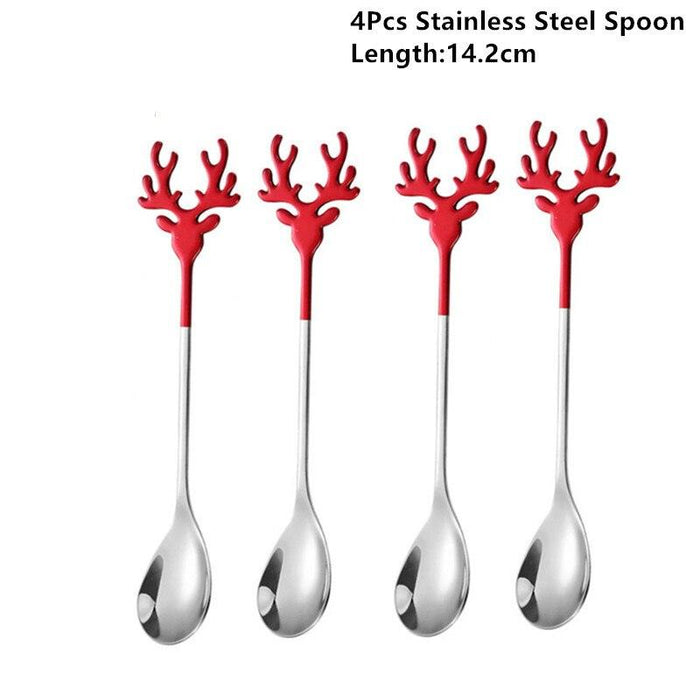 Festive Christmas Spoons Set: Elevate Your Holiday Dining Experience