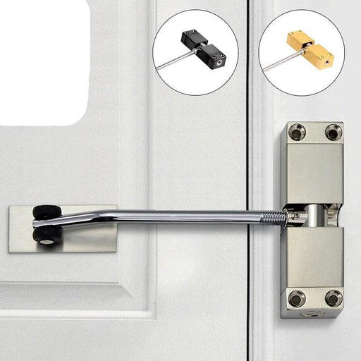 Adjustable Stainless Steel Spring Door Closer for Doors of Various Sizes