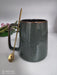 Vintage European Ceramic Coffee Mug Set - 700ml with Spoon for Hot Beverages