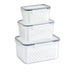 Fresh Produce Organizer with Drain Basket and Clear Cover