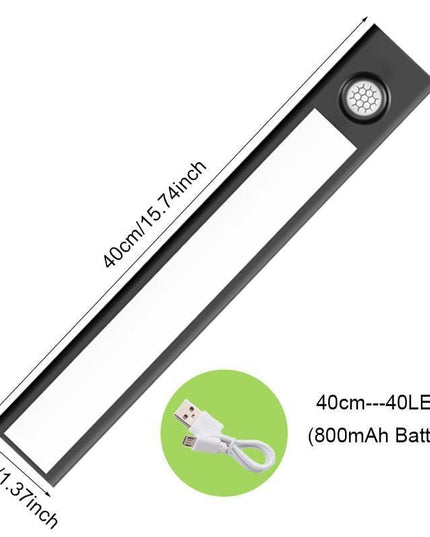 Smart Motion Sensor LED Under Cabinet Light with Customizable Color Settings