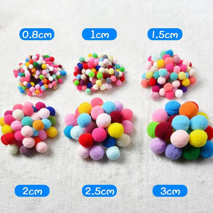 Crafty Elastic Pompoms Bundle for Boundless DIY Projects
