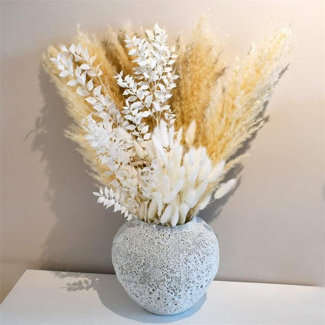 Timeless Elegance Pampas Grass Dried Flower Bouquet - 45cm Set