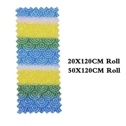 Vibrant Glittery Faux Leather Crafting Roll - Ignite Your Creative Projects