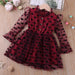 Enchanting Heart Print Princess Party Dress - Spring & Summer Mesh Yarn Collection for Girls (2-6Y)