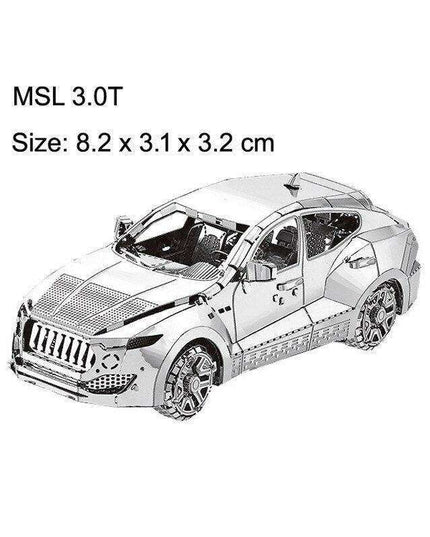 3D Metal Racing Vehicle Model Kit for Creative Teens and Adults